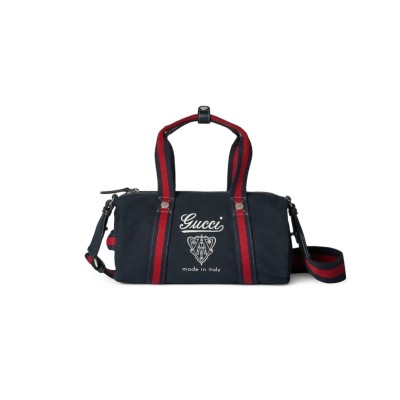 GUCCI SMALL PRINTED CANVAS DUFFLE BAG 816865 (30*16*15cm)